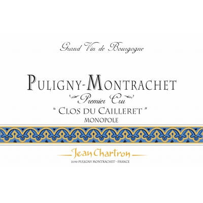 Jean Chartron Puligny-Montrachet 1er Cru Clos du Cailleret 2022 (12x75cl)