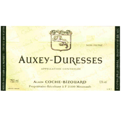 Coche Bizouard Auxey Duresses Blanc 2017 (6x75cl)