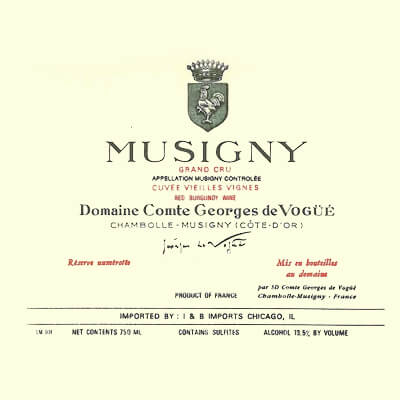 Comte Georges de Vogue Musigny Grand Cru Blanc 2020 (3x75cl)