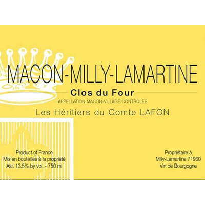 Heritiers Comtes Lafon Macon-Milly-Lamartine Clos du Four 2020 (12x75cl)