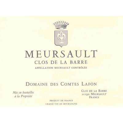 Comtes Lafon Meursault Clos de la Barre 2019 (11x75cl)