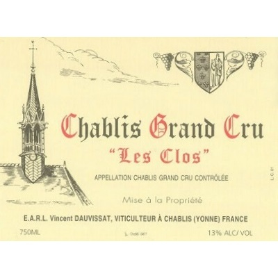 Vincent Dauvissat Chablis Grand Cru 'Les Clos' 2017 (12x75cl)