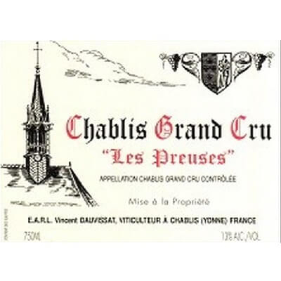 Vincent Dauvissat Chablis Grand Cru Les Preuses 2022 (6x75cl)
