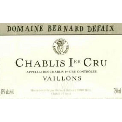 Bernard Defaix Chablis 1er Cru Vaillons 2022 (12x75cl)