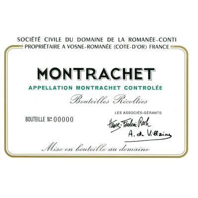 Domaine de la Romanee-Conti Montrachet Grand Cru 2009 (3x75cl)