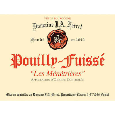 Ferret Pouilly Fuisse Hors Classe Menetrieres 1996 (1x75cl)