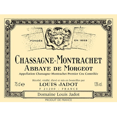 Louis Jadot Chassagne-Montrachet 1er Cru Abbaye de Morgeot 2019 (6x75cl)