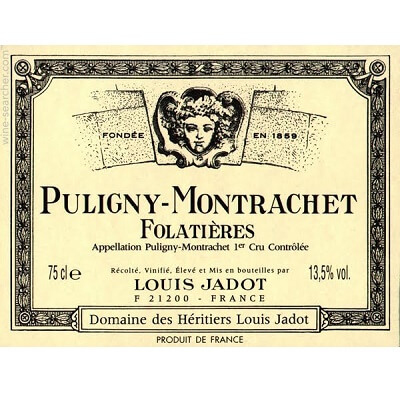Louis Jadot Puligny-Montrachet 1er Cru Les Folatieres 2021 (3x75cl)