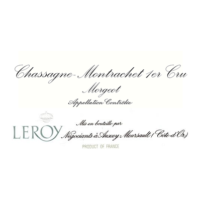 Maison Leroy Chassagne-Montrachet 1er Cru Morgeot 2014 (6x75cl)