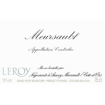 Maison Leroy Meursault 2017 (12x75cl)