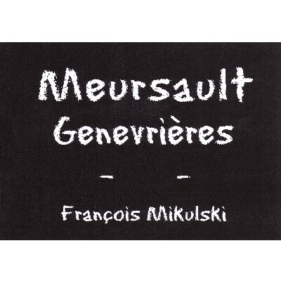 Francois Mikulski Meursault 1er Cru Les Genevrieres 2022 (6x75cl)