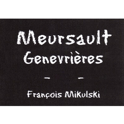 Francois Mikulski Meursault 1er Cru Les Genevrieres 2014 (1x75cl)