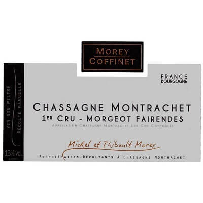 Morey-Coffinet Chassagne-Montrachet 1er Cru Morgeot Fairendes Blanc 2010 (1x75cl)