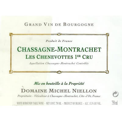 Michel Niellon Chassagne-Montrachet 1er Cru Les Chenevottes 2022 (6x75cl)
