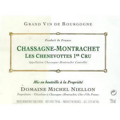 Michel Niellon Chassagne-Montrachet 1er Cru Les Chenevottes 2021 (6x75cl)