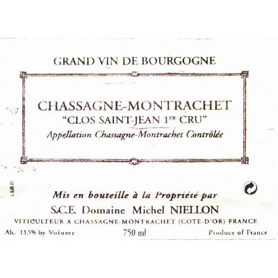 Michel Niellon Chassagne-Montrachet 1er Cru Clos Saint Jean Blanc 2018 (12x75cl)