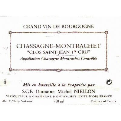 Michel Niellon Chassagne-Montrachet 1er Cru Clos Saint Jean Blanc 2021 (6x75cl)