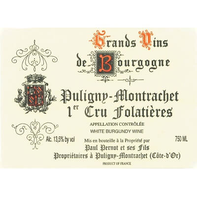 Paul Pernot Puligny-Montrachet 1er Cru Les Folatieres 2021 (6x75cl)