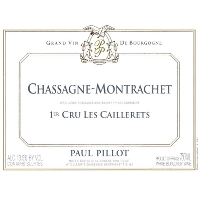 Paul Pillot Chassagne-Montrachet 1er Cru Les Caillerets 2011 (3x75cl)