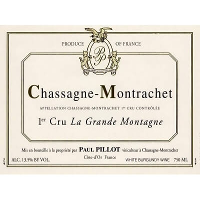 Paul Pillot Chassagne-Montrachet 1er Cru La Grande Montagne 2013 (12x75cl)