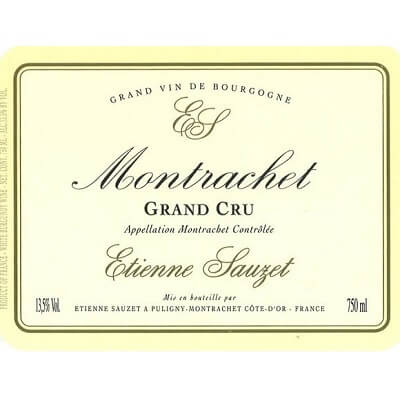 Etienne Sauzet Montrachet Grand Cru 2008 (3x75cl)