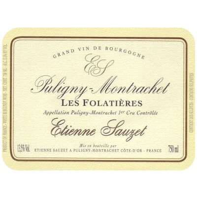 Etienne Sauzet Puligny-Montrachet 1er Cru Les Folatieres 2013 (1x75cl)