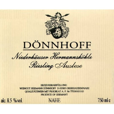 Donnhoff Niederhauser Hermannshohle Riesling Auslese Goldkapsel 2018 (1x75cl)