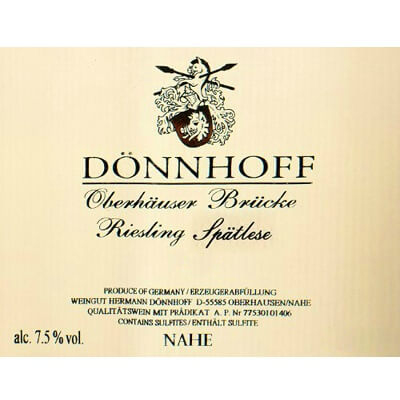Donnhoff Oberhauser Brucke Riesling Spatlese 2021 (1x75cl)