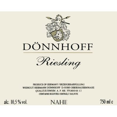 Donnhoff Riesling QbA 2022 (6x75cl)