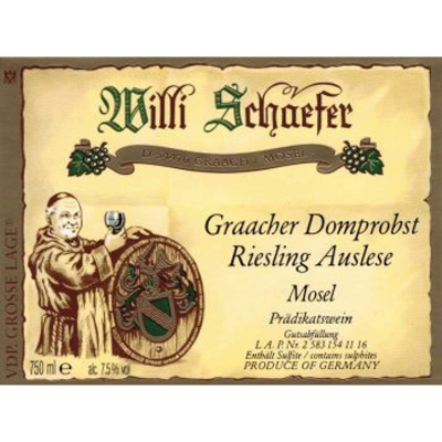 Willi Schaefer Graacher Domprobst Riesling Auslese Nr11 2016 (6x75cl)