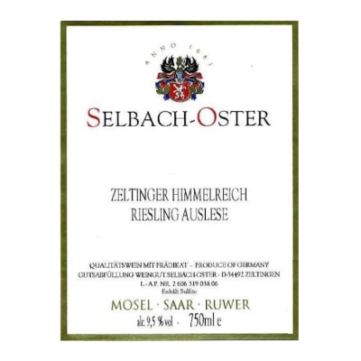 Selbach-Oster Zeltinger Himmelreich Riesling Auslese 2001 (1x75cl)