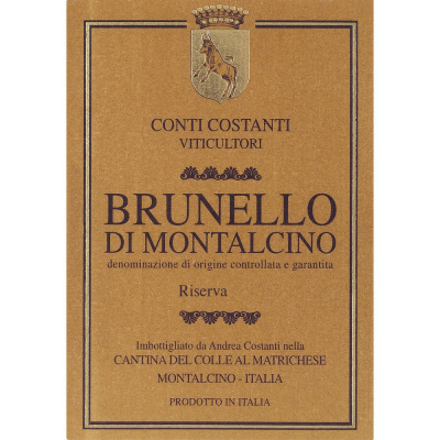 Conti Costanti Brunello di Montalcino Riserva 2006 (6x75cl)