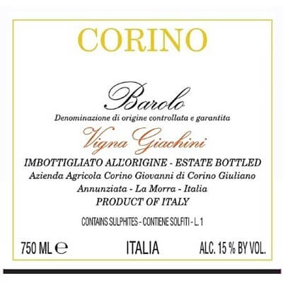 Giovanni Corino Barolo Vigna Giachini 2004 (12x75cl)