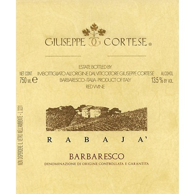 Giuseppe Cortese Barbaresco Rabaja 2016 (6x75cl)