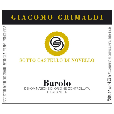 Giacomo Grimaldi Barolo 2010 (12x75cl)