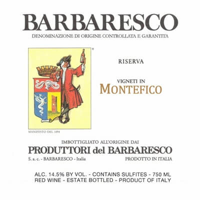Produttori del Barbaresco Barbaresco Montefico Riserva 2019 (6x75cl)