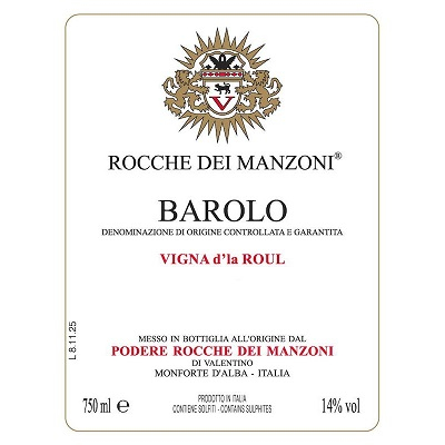 Rocche Dei Manzoni Barolo Vigna d'la Roul 2008 (6x75cl)