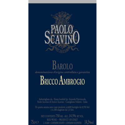 Paolo Scavino Barolo Bricco Ambrogio 2015 (6x75cl)