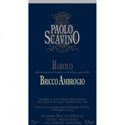 Paolo Scavino Barolo Bricco Ambrogio 2017 (6x75cl)