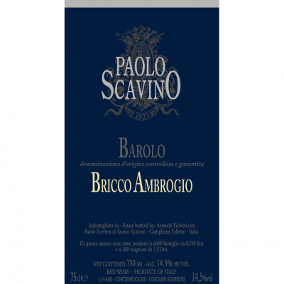 Paolo Scavino Barolo Bricco Ambrogio 2018 (6x75cl)
