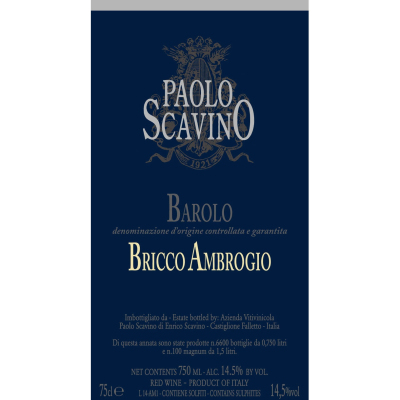 Paolo Scavino Barolo Bricco Ambrogio 2016 (1x150cl)
