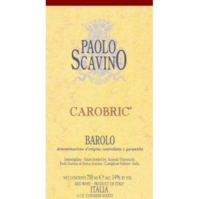 Paolo Scavino Barolo Carobric 2013 (6x150cl)
