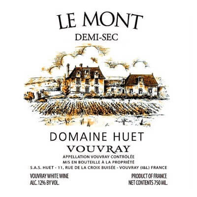 Huet Vouvray Le Mont Demi-Sec 2016 (12x75cl)