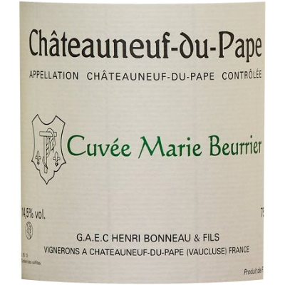 Henri Bonneau Chateauneuf-du-Pape Marie Beurrier 2015 (12x75cl)