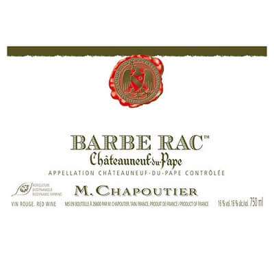 Chapoutier Chateauneuf-du-Pape Barbe Rac 2022 (6x75cl)