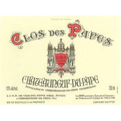 Clos des Papes Chateauneuf-du-Pape 2021 (6x150cl)