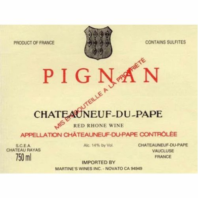 Pignan Chateauneuf Du Pape 1998 (12x75cl)