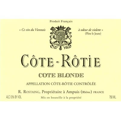 Rene Rostaing Cote-Rotie Cote Blonde 1990 (12x75cl)