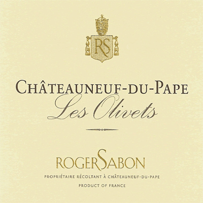 Roger Sabon Chateauneuf-du-Pape Les Olivets 2009 (6x150cl)