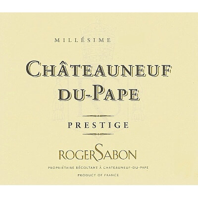 Roger Sabon Chateauneuf-du-Pape Cuvee Prestige 2012 (6x75cl)